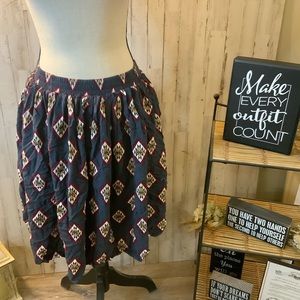 TCCLA southwestern skirt with lining. Size 16.